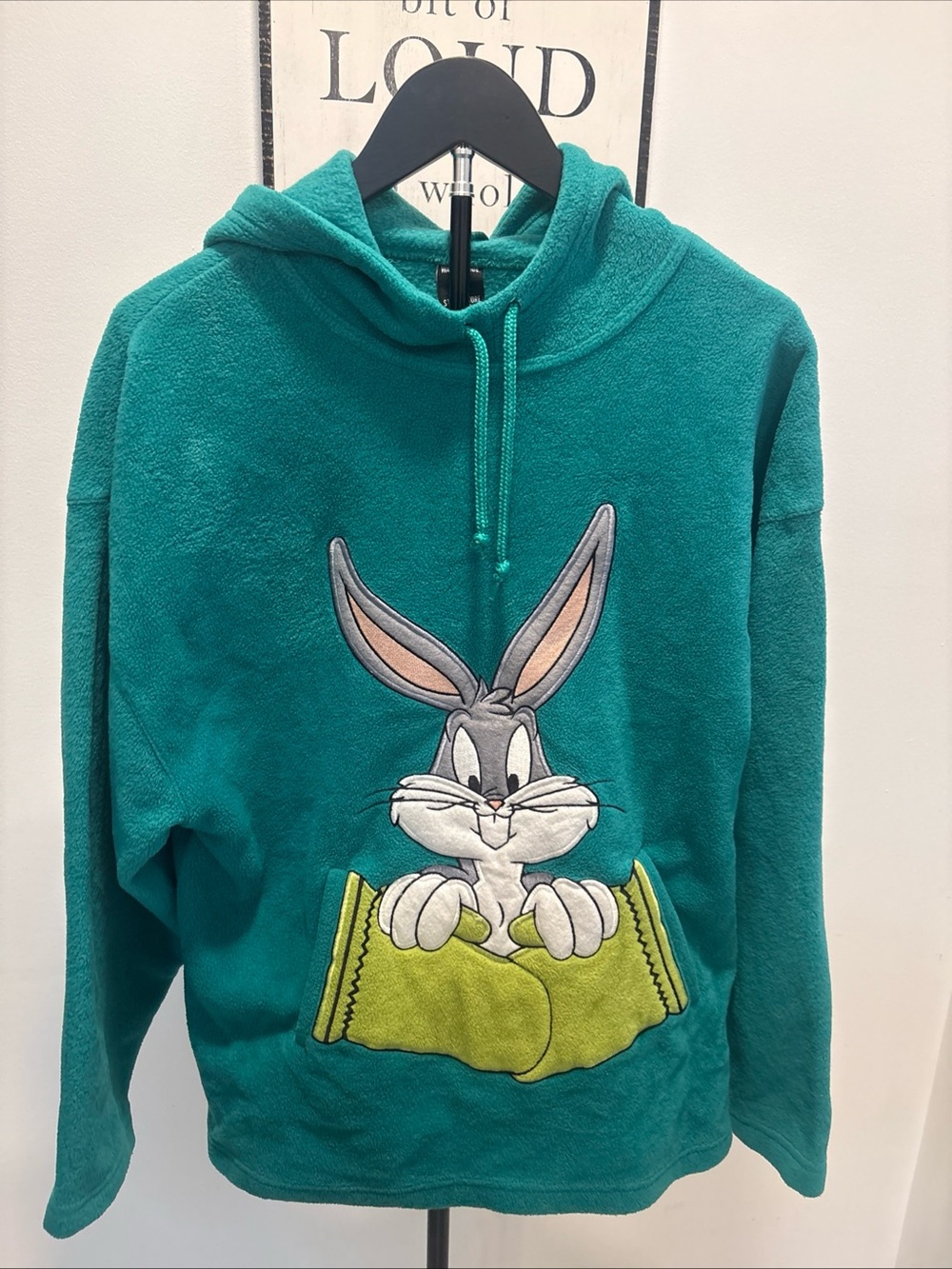 Warner Bros. Teal Bugs Bunny Crewneck Sweatshirt